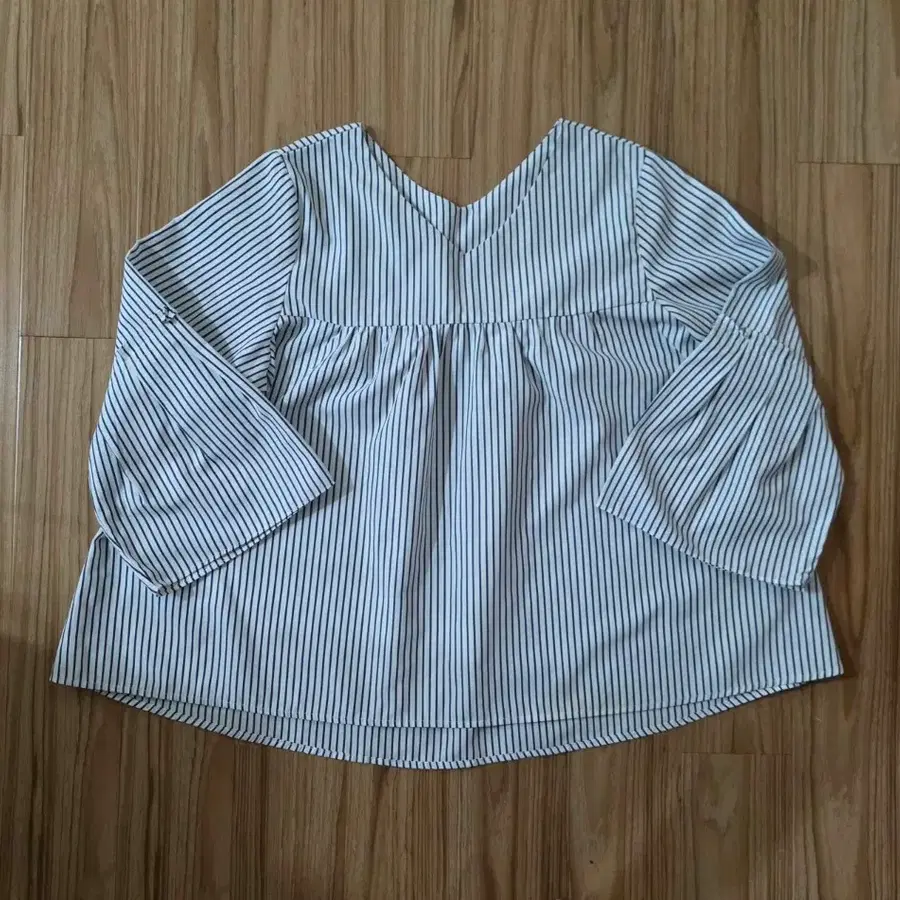 스트라이프 블라우스