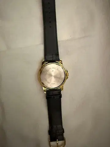 블랙 가죽 벨트 골드 컬러 케이스 casio MTP-VD01