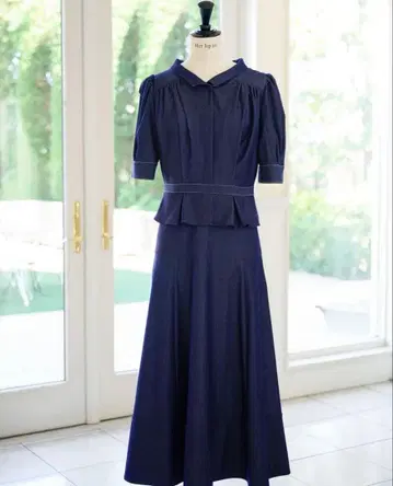 Menton 데님 셔츠 드레스