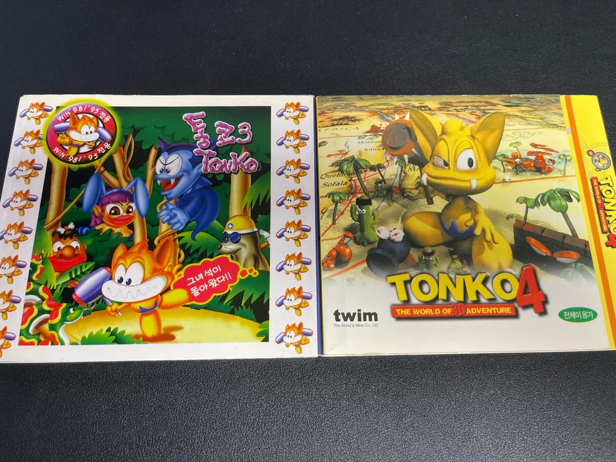 희귀 고전게임 CD 통코3+통코4 TONKO3 TONKO4 세트 소장품