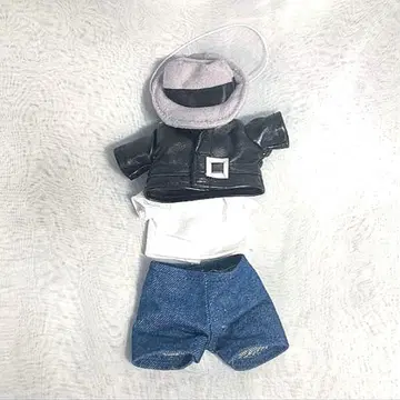 누이모즈 라이더 자켓 세트 가죽풍 코스튬