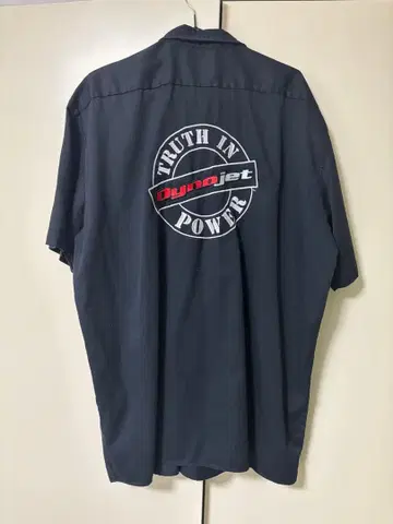 Dickies Dynojet 반팔 워크 셔츠 XL 블랙