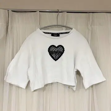 morph8ne 하트 레이스 T셔츠 화이트
