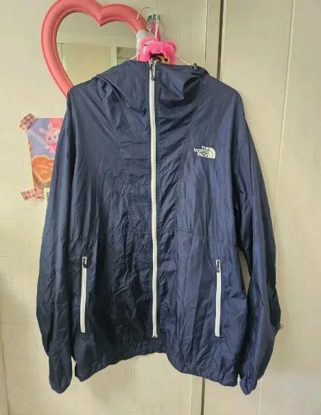 노스페이스 바람막이 네이비 XL