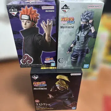 NARUTO 제일복권 피규어 3체 세트 페인 카카시 데이다라 덤