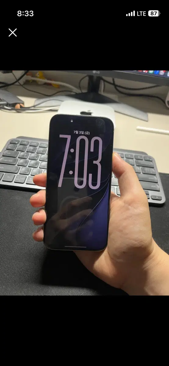 아이폰 15 pro 128gb 네츄털 티타늄 S급