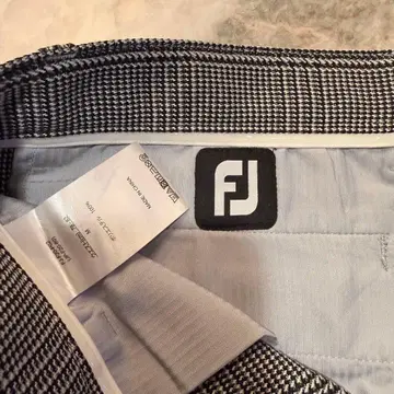 FootJoy 골프 팬츠 체크 무늬 남성용 M 사이즈
