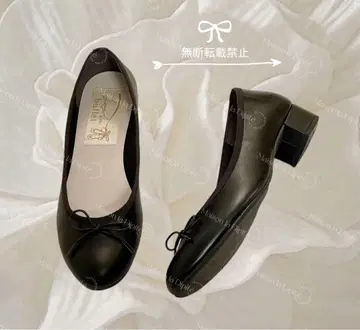 가격 인하 가능 라우나레아 우천 겸용 발레 슈즈 블랙 24cm
