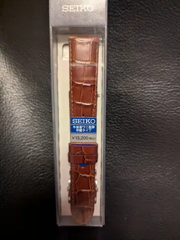 SEIKO 소가죽 악어 무늬 D 버클