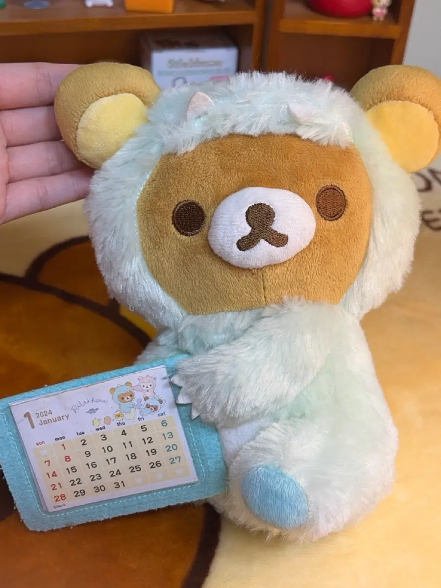 2024년 리락쿠마 공룡 미니달력 인형 (택x)