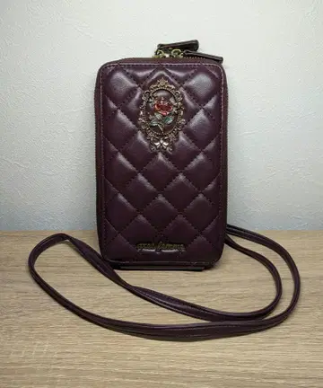 axes femme 로즈 모티브 미니백 와인