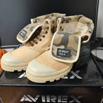 [ AVIREX ] 스콜피온 사이즈 US7 25.0cm 카모플라쥬
