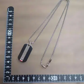 TOMMY HILFIGER 도그택 목걸이