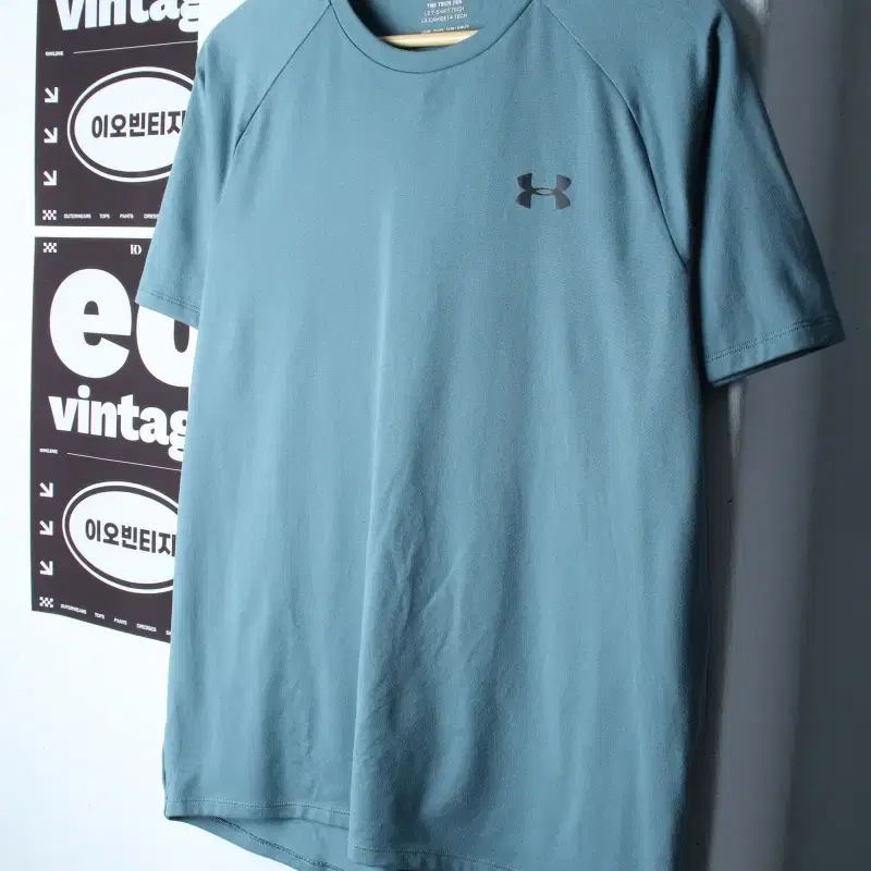 (L-XL) 언더아머 반팔 티셔츠 나그랑 기능성 연블루-H34775
