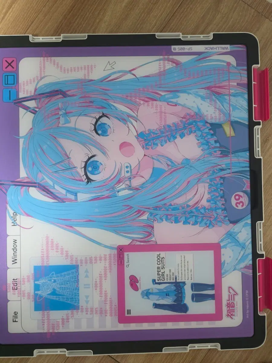 월핵 sp-005 miku os 유리패드 미사용 판매합니다