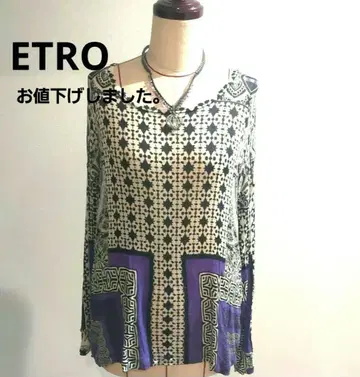 ETRO 에트로 중고 고품질 티셔츠 긴팔 T셔츠 size 38