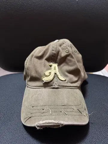 Abercrombie A 로고 데미지 가공 캡 카키
