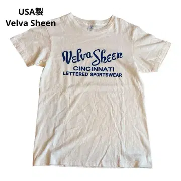 USA제 Velva Sheen T셔츠 화이트 S사이즈