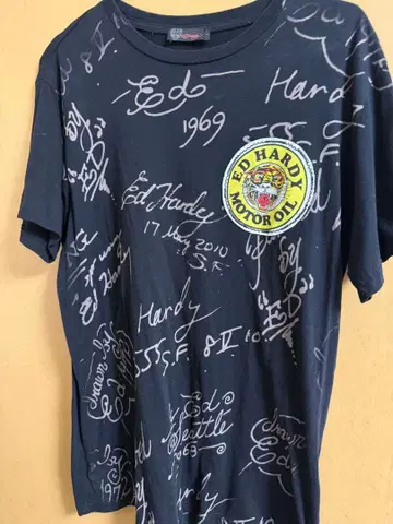 Ed Hardy 티셔츠 블랙 S 사이즈