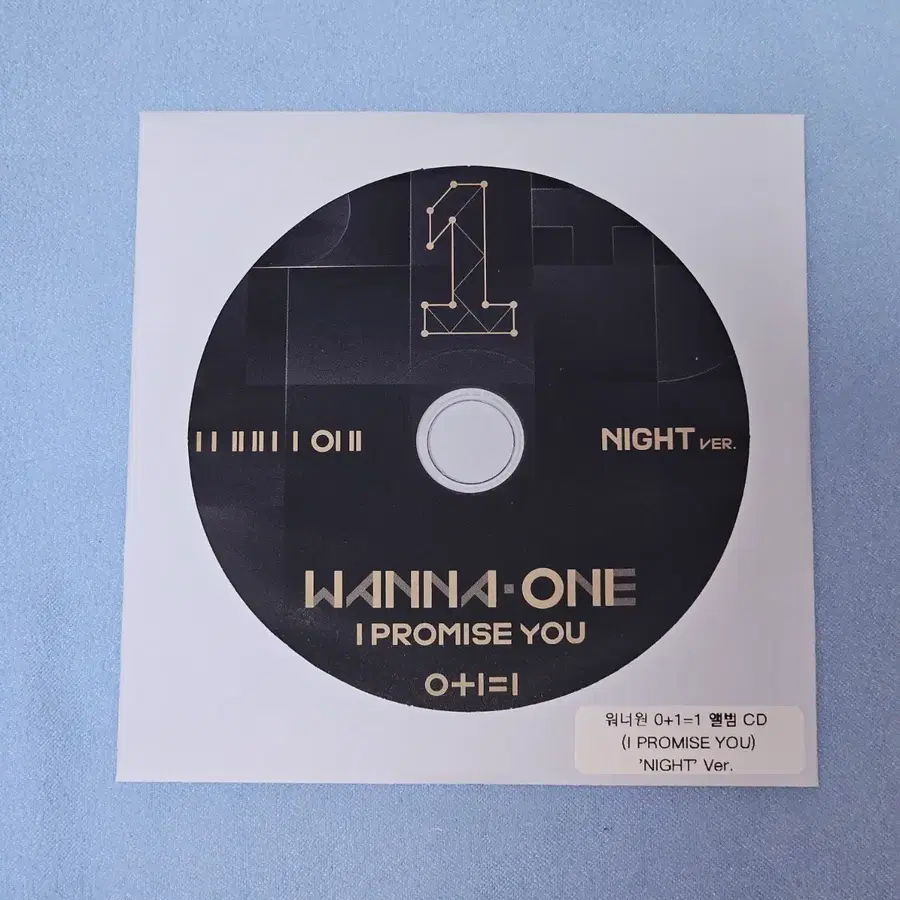 워너원 0+1=1 앨범 CD (NIGHT 버전)
