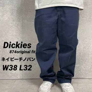 디키즈 874 네이비 워크 팬츠 치노 팬츠 오리지널 핏 W38 L32