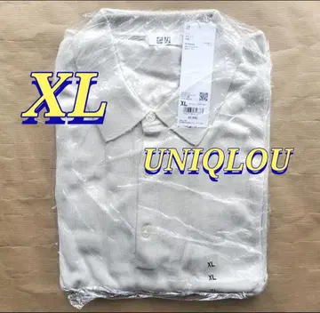 유니클로 U 니트 피케 셔츠 내추럴 XL UNIQLOU 2024 봄/여름