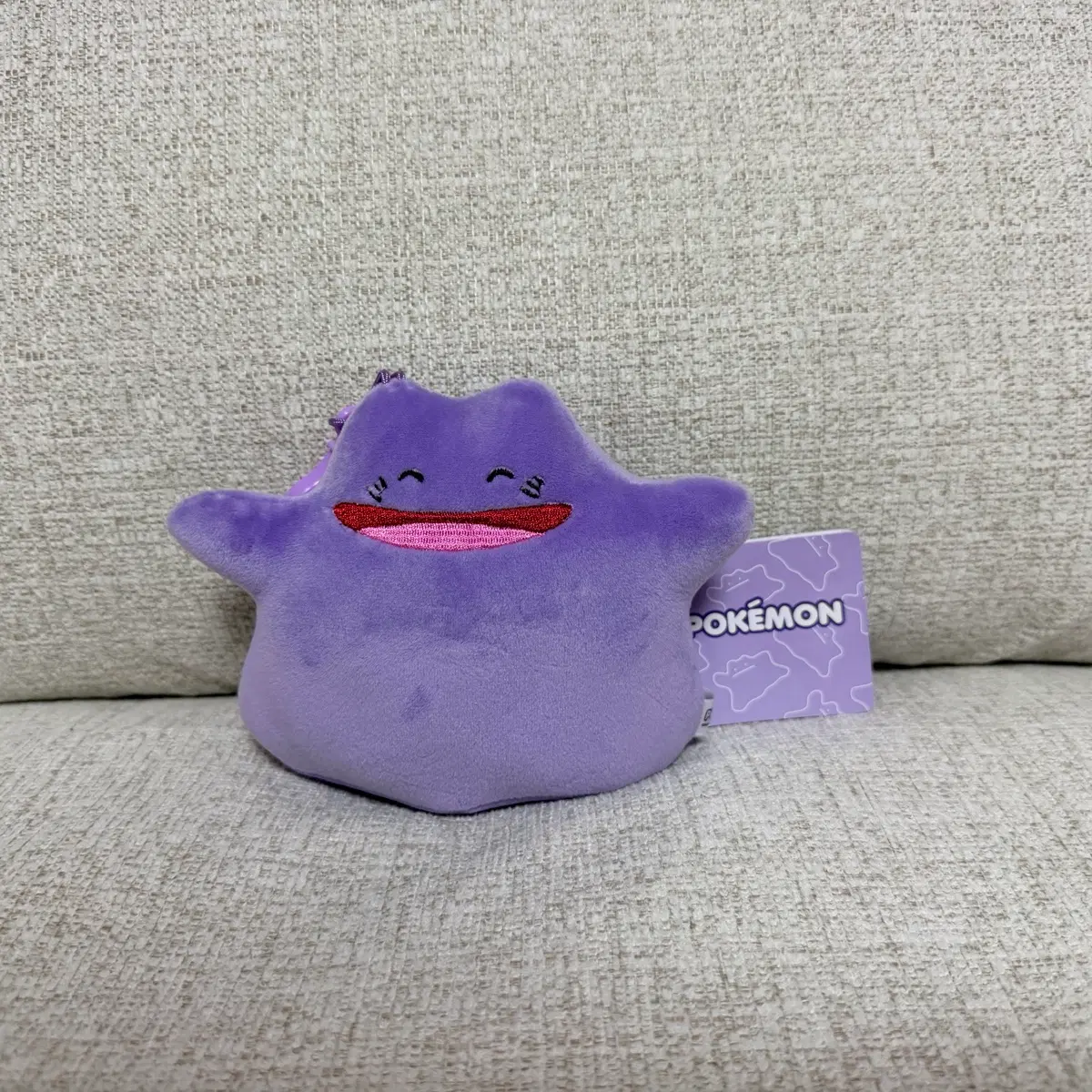 정품 포켓몬스터 메타몽 발그레 키링 인형