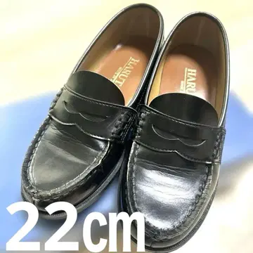 새상품급 HARUTA 로퍼 블랙 22cm 블랙 졸업식 발표회 통학 신발