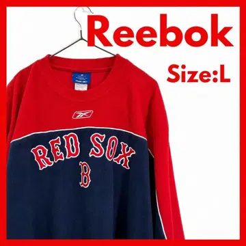 [새상품급] 구제 의류 리복 플리스 셔츠 MLB 보스턴 레드삭스 L