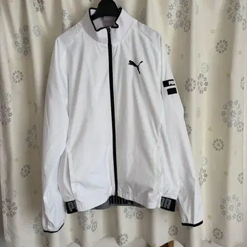 PUMA 남성용 나일론 자켓 화이트