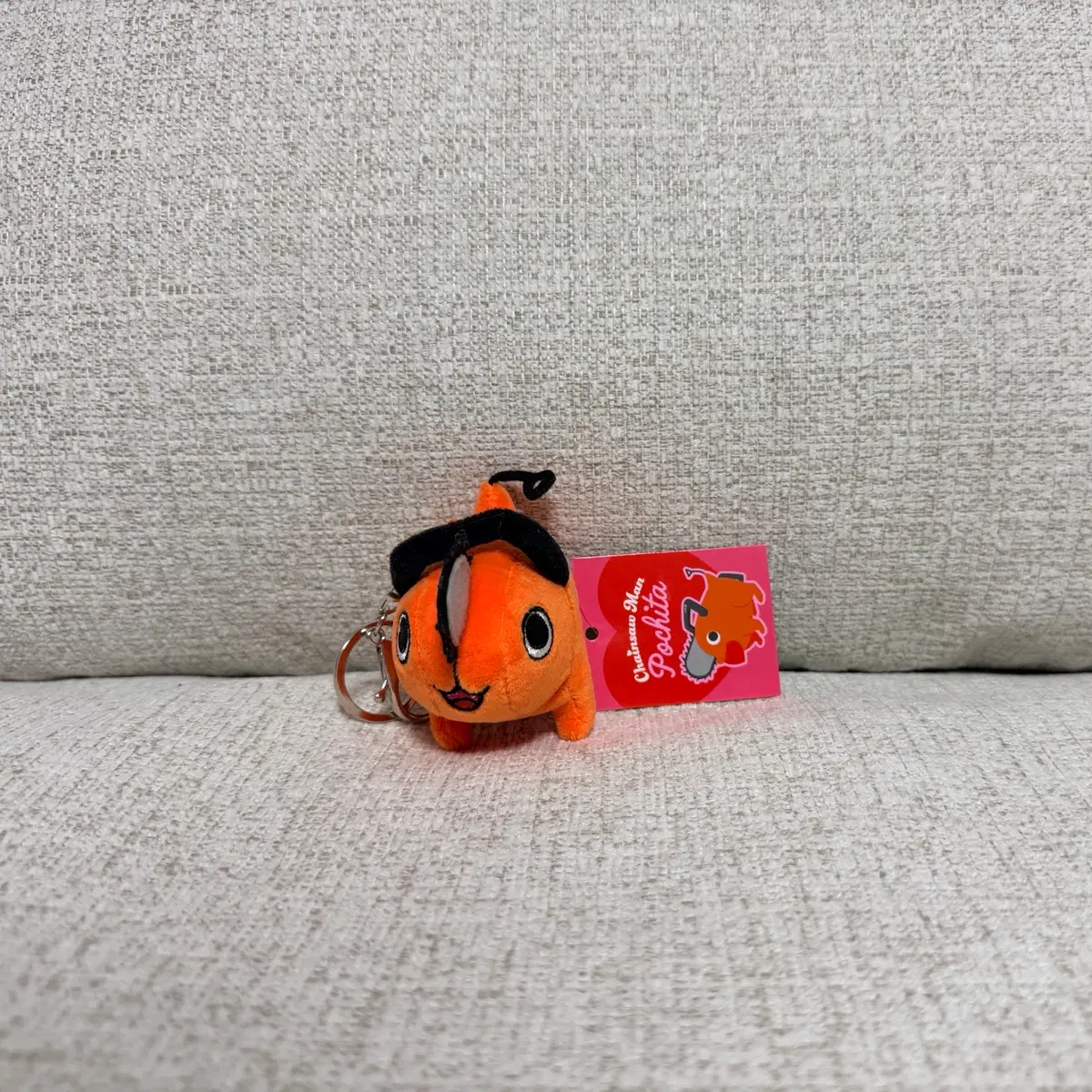 정품 체인소맨 포치타 8cm 키링 인형