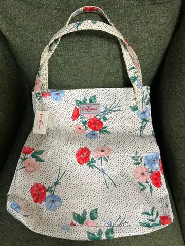 Cath Kidston 토트백 꽃무늬 도트 무늬