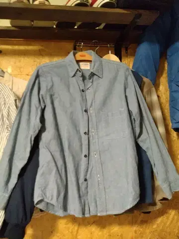 70s 파이브 브라더 샴브레이 셔츠 made in usa 제