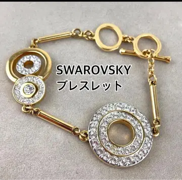 SWAROVSKI 팔찌 골드 컬러 크리스탈