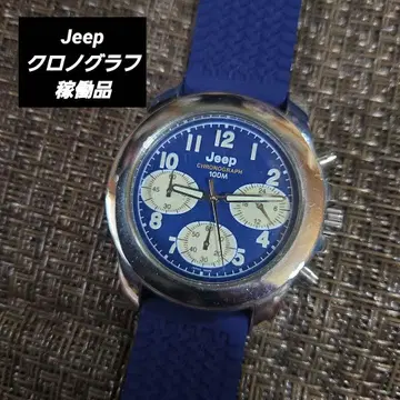 Jeep 손목시계 작동품 크로노그래프 벨트 새상품 새상품급 밀리터리 레어