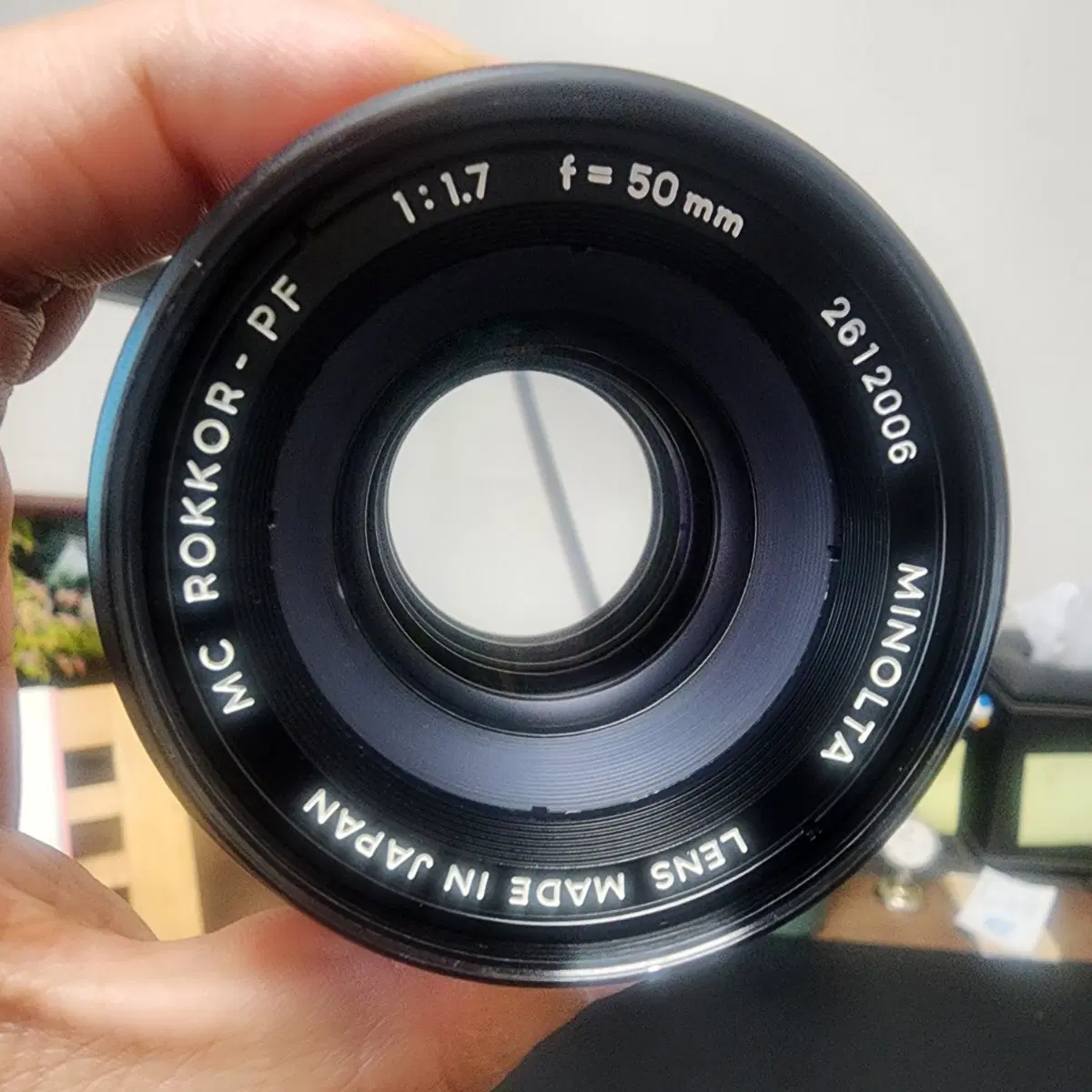 점검/세척 완료한 MC ROKKOR 50 f1.7 PF 렌즈