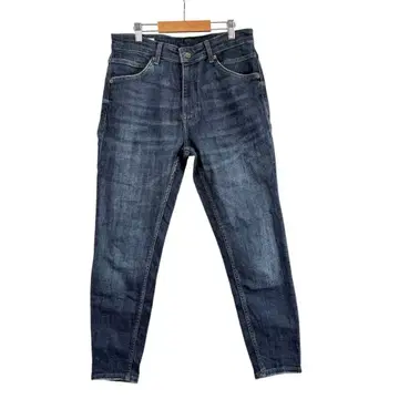 [ ZARA ] 데님 팬츠 테이퍼드 인디고 블루 EUR42 남성용 M