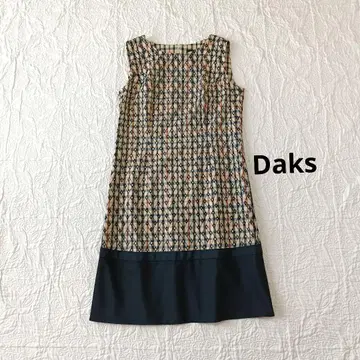 [ 미사용 새상품 ] Daks 자수 절개 원피스 일본제 40