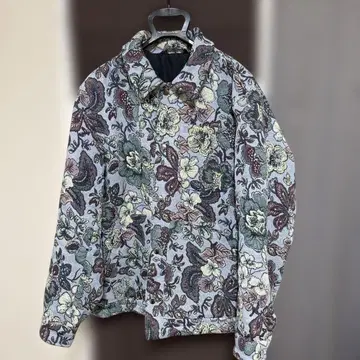 ZARA 꽃무늬 자카드 블루종 자켓