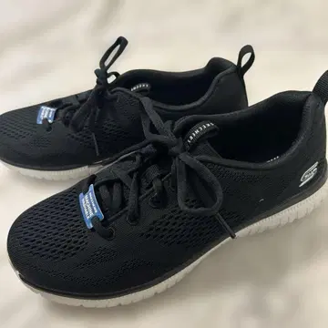 SKECHERS 메모리폼 스니커즈 블랙 머신 워셔블