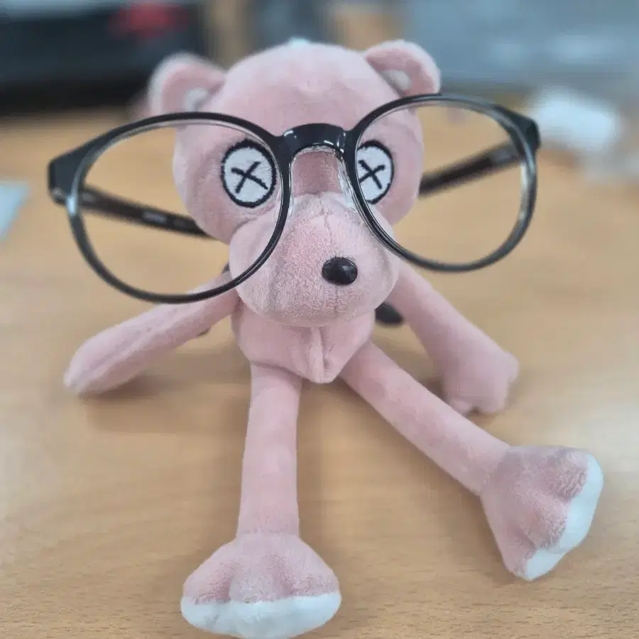 롱롱 곰인형 키링 안경 거치대