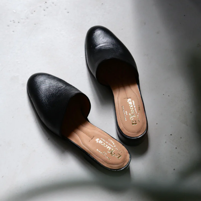 Le Yuccas BLACK OSTRICH BELLY Last 95252