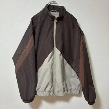 ZARA 바이컬러 나일론 자켓 브라운 계열 L 사이즈