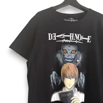DEATH NOTE 류크 애니메이션 야가미 라이토 블랙 T셔츠 L19