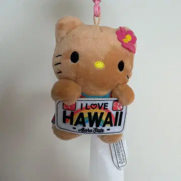 헬로 키티 하와이 한정판 봉제 인형 키링 키티