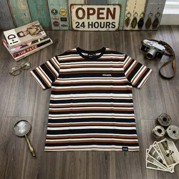Afends. 아펜즈 스트라이프 티셔츠 보더 티