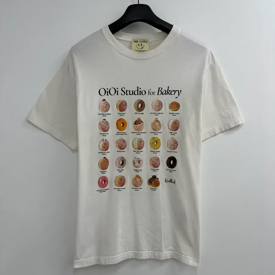 100 OIOI x 노티드 남자 반팔 티셔츠
