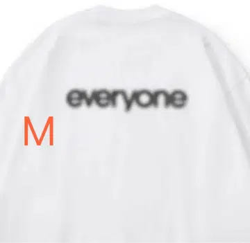 everyone 26ss 블러 처리된 로고 반팔 티셔츠 마에바시 한정판