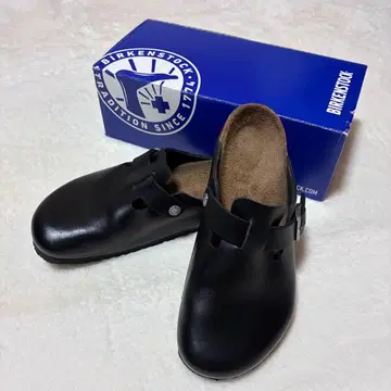 BIRKENSTOCK 버켄스탁 보스턴 블랙 가죽 25cm