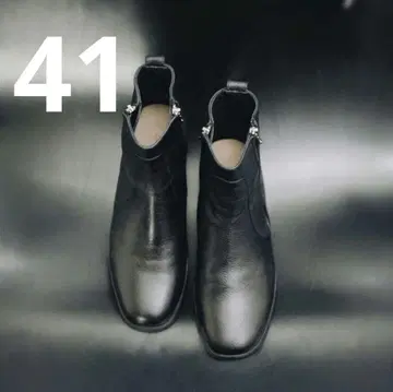 [ Llife ] SLIGHT SQUARE ZIP BOOTS 41
